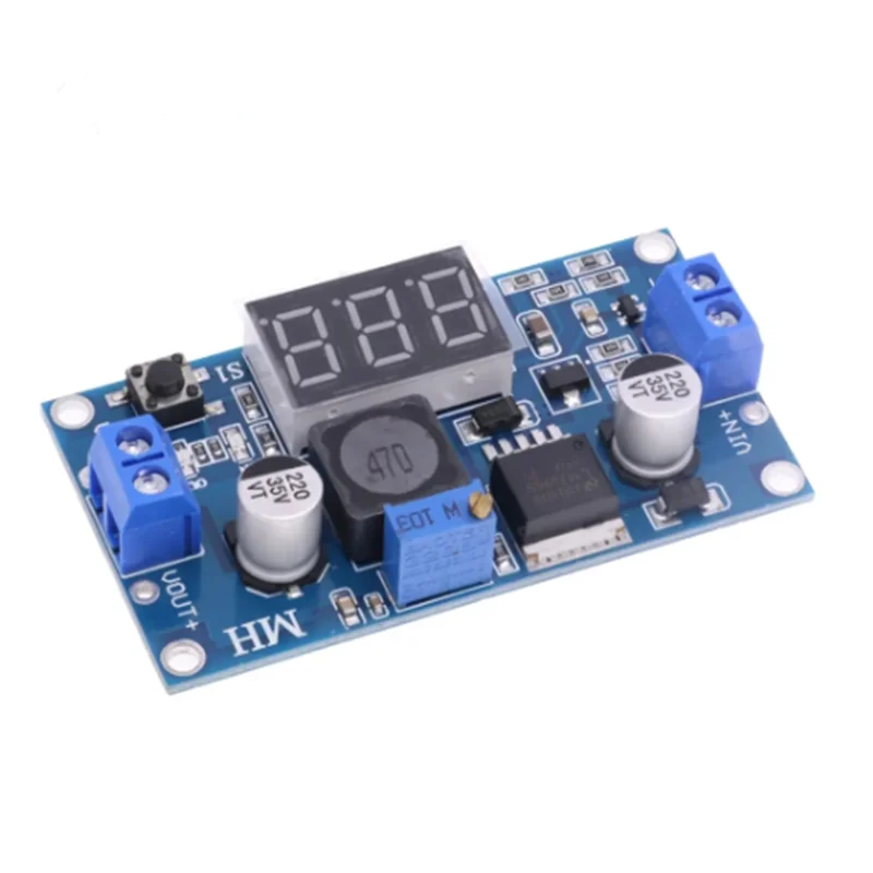 LM2596 nastaviteľný krok dole s digitálnym displejom displeja LM2596S stabilizovaný modul napájania napájania