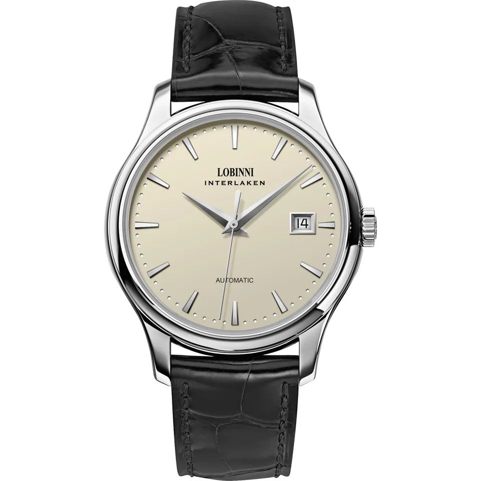 Lobinni muži sledujú špičkovú luxusnú značku pánske automatické hodinky nepremokavé jednoduché vlastné veterné mechanické náramkové hodinky Sapphire Crystal