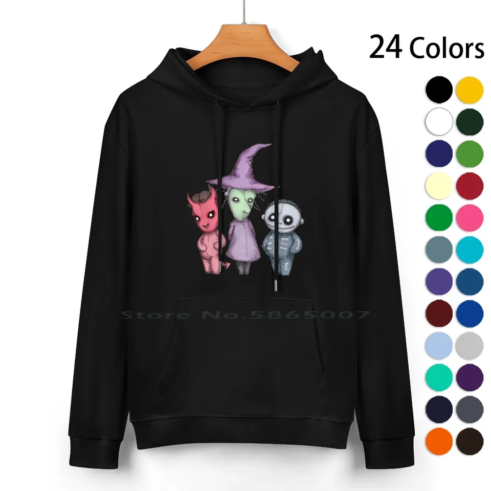 Lock Shock Cotton Hoodie Swater 24 Farby Tim Burton Oogie Boogie Skeleton Skull Skull Zero Cute Goth Animation Cartoon Funny Horror