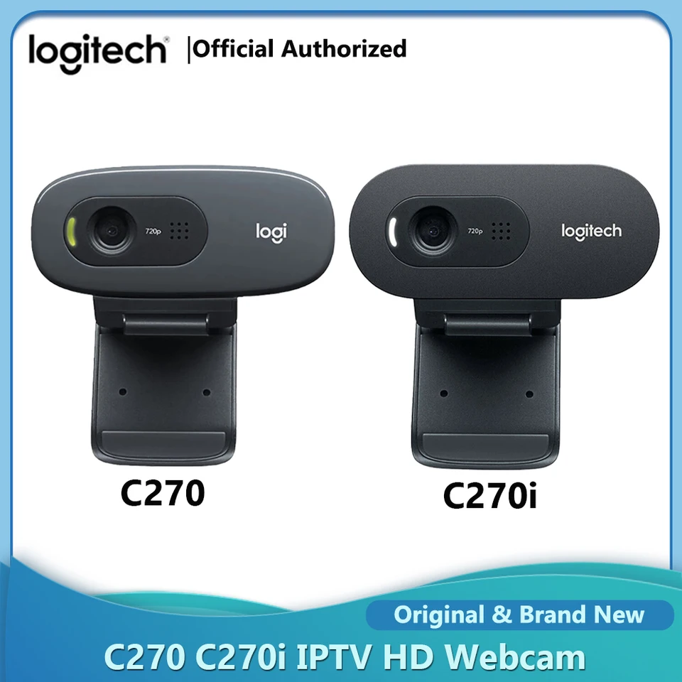 Logitech C270/C270I 720p HD Webcam vstavaný mikrofón USB2.0