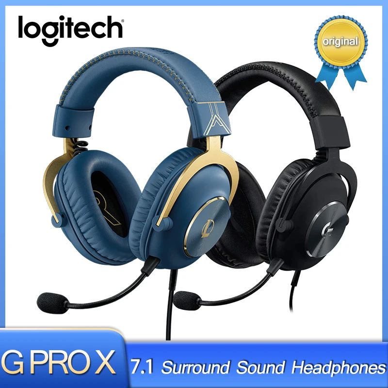 Logitech G Pro X Gaming Headset s redukciou hluku v mikrofóne Professional Game 7.1 Pre PC PS5 PS4 League of Legends Edition