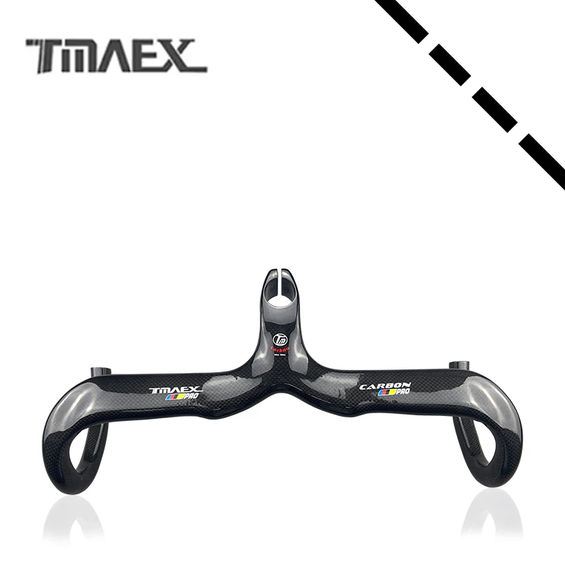 Logo Full Carbon Fiber T800 Integrované riadidlá Road Cycling Ruck Bar 3K Glossy Ultralight Texture