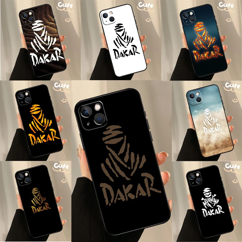 Logo Rally Dakar pre iPhone 11 12 13 14 15 16 Pro XS Max Plus x xr 12 13 Mini zadný kryt