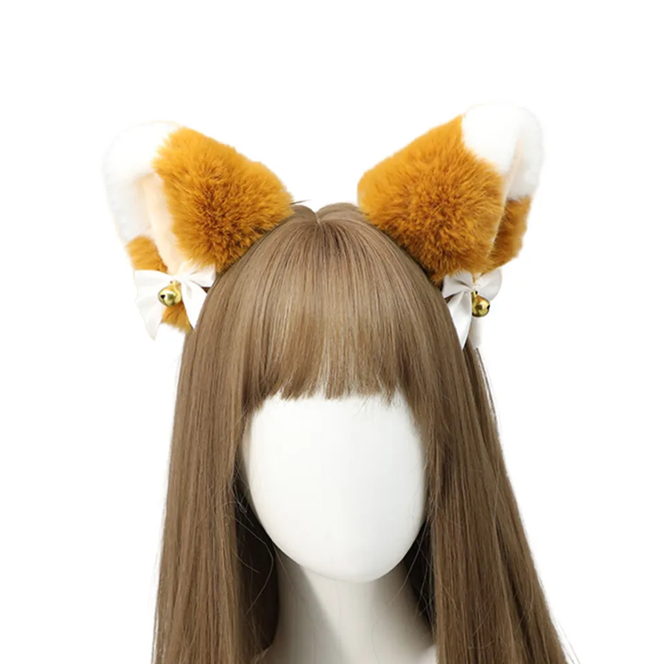 Lolita Girl Headwear Animal Cosplay rekvizity Fox Fox Furry Ear Club Pub Masquerade Party čelenka pre ženy