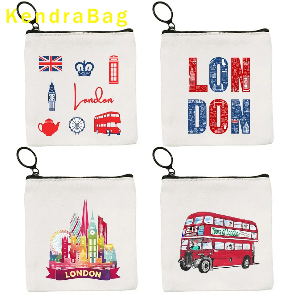 London Bridge Tower Bus Big Ben England Skyline Key Coin Coin Coin