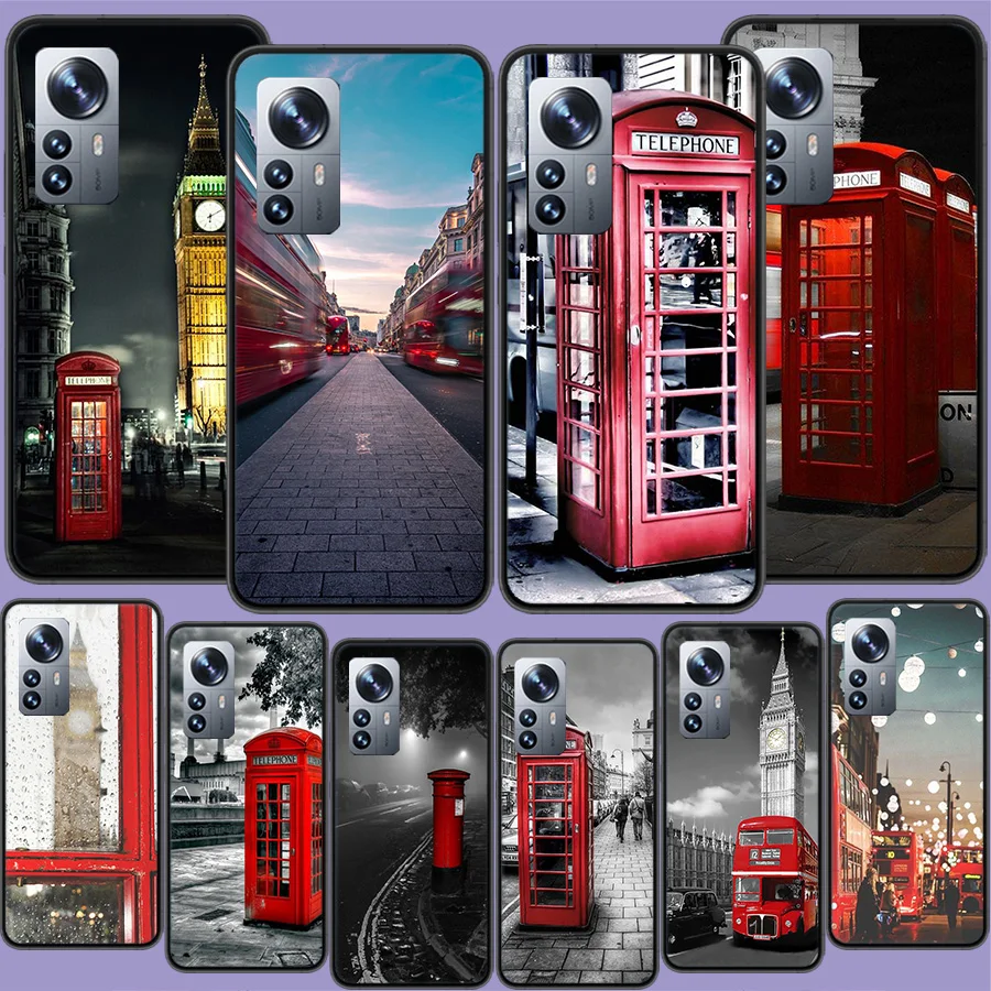 Londýnsky autobus v Anglicku telefónny puzdro pre Xiaomi Poco X3 NFC X4 GT M3 M4 M5S X6 X5 PRO F5 F4 F3 F2 F1 MI F6 Kryt