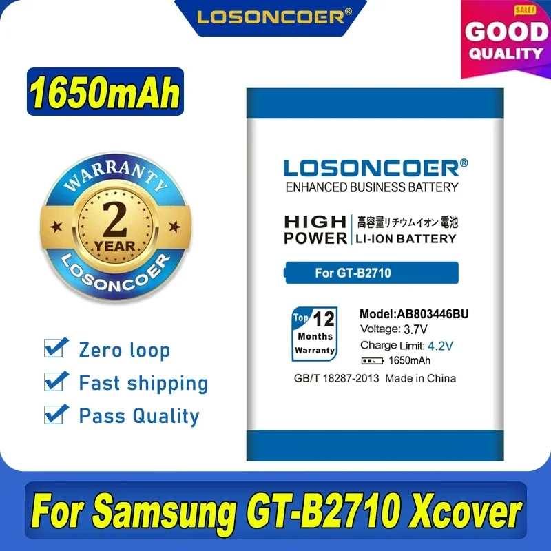 LosonCoer 1650MAH AB803446BU AB803446BA BATTERICKÁ PRE SAMSUNG GT-B2710 Xcover Battery