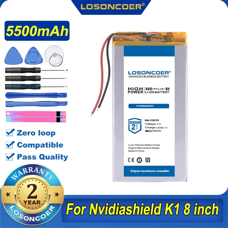 Losoncoer 5500 mAh tablet batéria pre nvidiashield K1 8 palcový tablet PC
