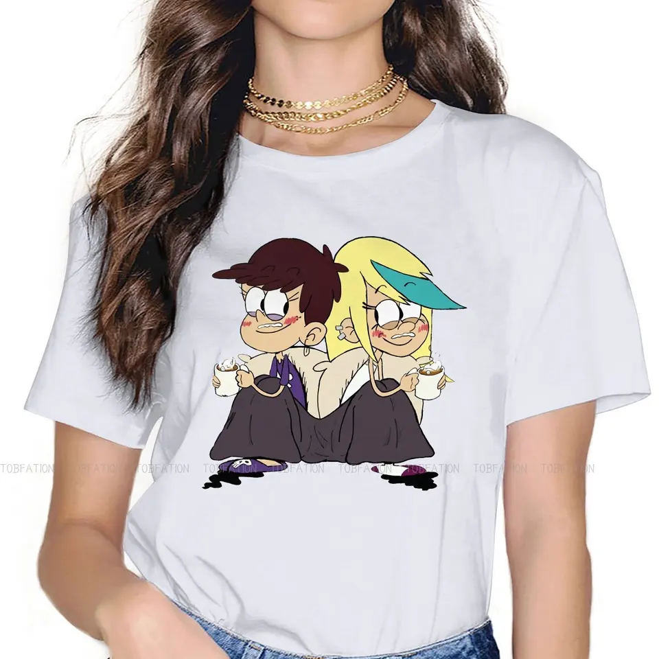Loud Houses Girls tričko Sladké blažené ženské topy Harajuku Funny Tees Ladies 5xl bavlnené tričko