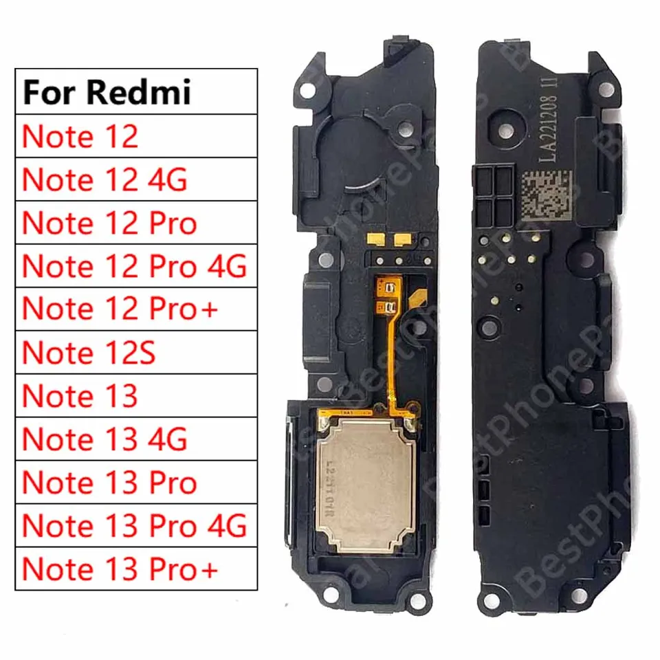 Loudspeaker pre Xiaomi Redmi Note 12s 12 4G 13 Pro + Plus 5G Loud reproduktor bzučiak zvukový modul mobilný telefón