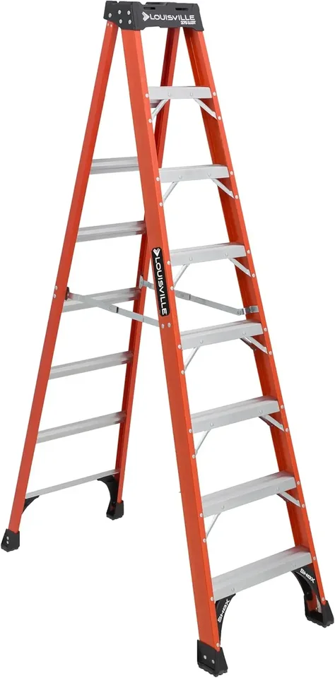 Louisville Ladder 8-noha zo sklenených vlákien STEP LADDER, 375-librová zaťaženie kapacity