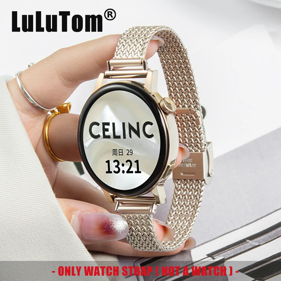 Love Diamond Metal Strap pre Samsung Galaxy Watch 6 5/Pro/4 Classic 44/40/46 mm luxusný 20 mm/22 mm pásmo pre Huawei Watch GT 4 3 2