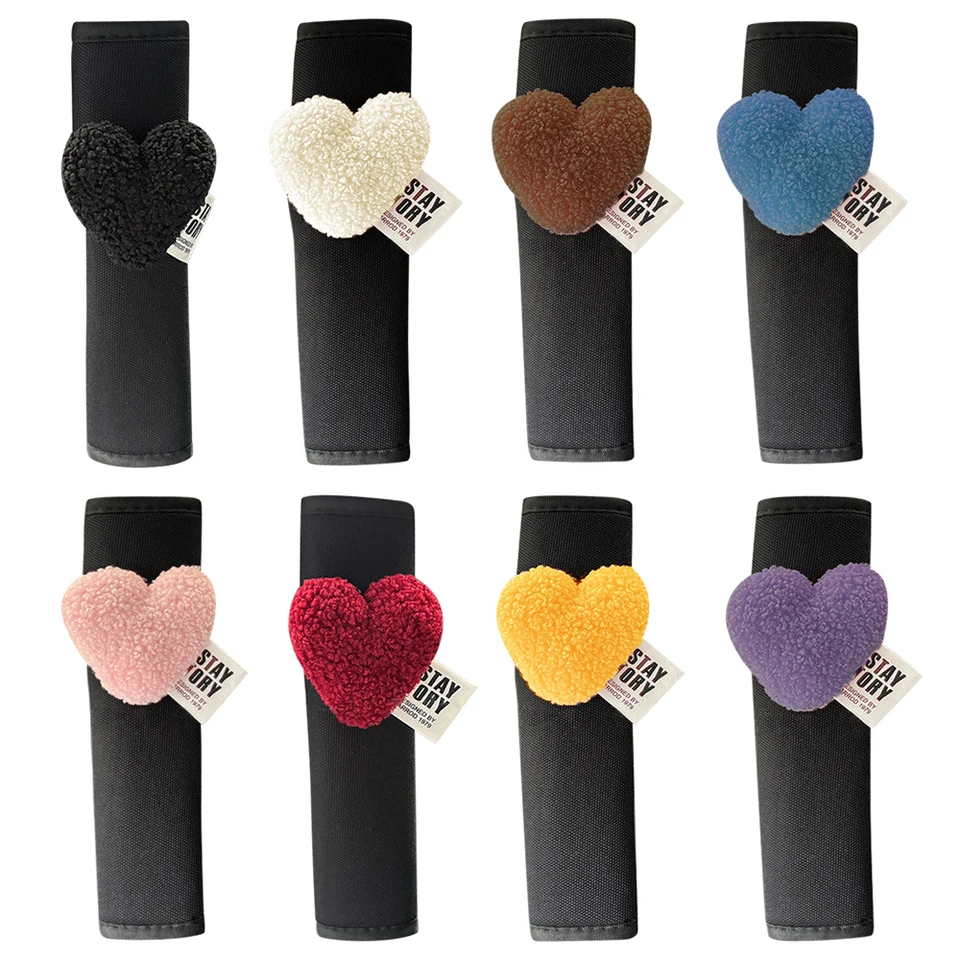 Love Heart Car Styling Cake Bezpečný pás Ochrana mäkkej hrudnej ochrana automobilového pásu Kryt kryt krk podpora vankúša bezpečnostný pás
