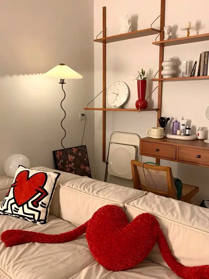 Love Heart Sofa vankúš Darček späť vankúš roztomilý vankúš Kancelária Kreslo vankúše dekorácie Domov bedrové vankúšové stoličky vankúš