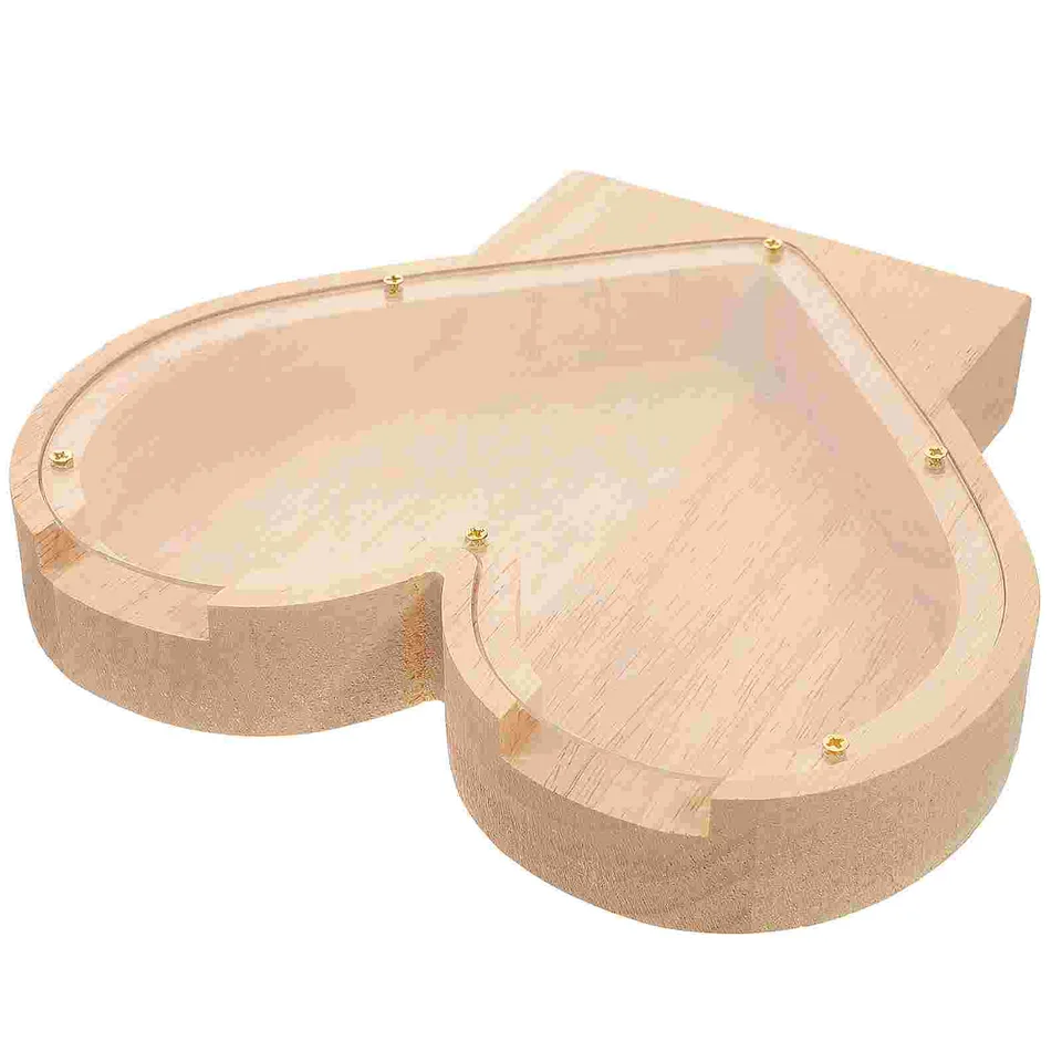 Love Piggy Bank Clear Banks for Kids Letter Bank Wood Darček drevený dinosaurus peniaze šetrenie jar auto srdec akryl