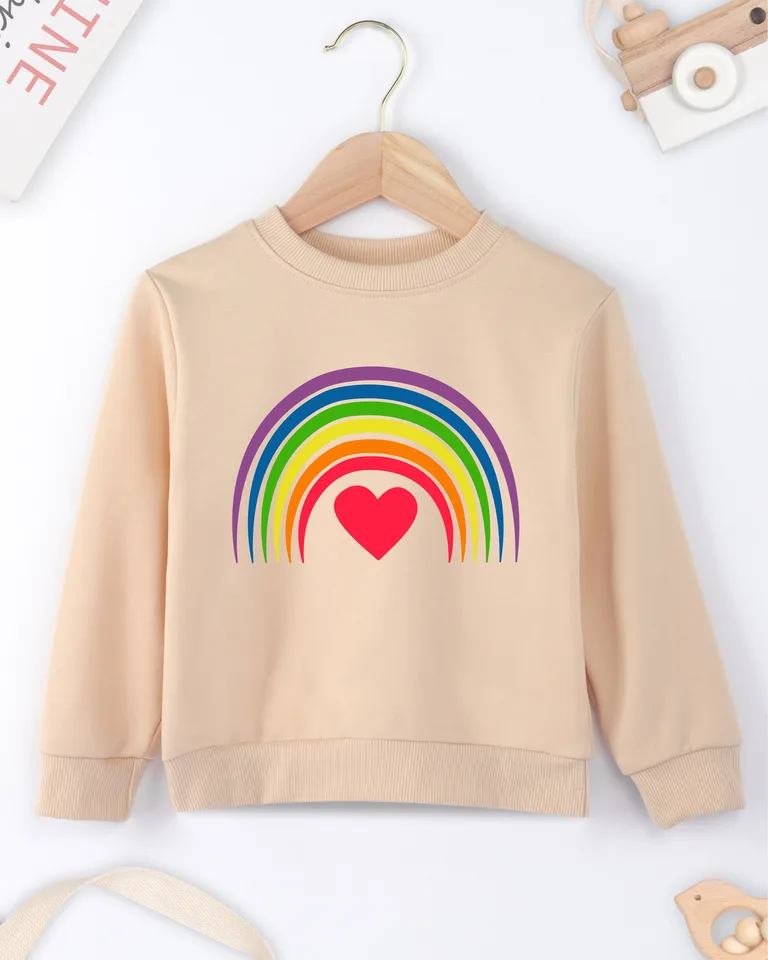 Love Rainbow's Cool Style sa dá nosiť vo všetkých sezónach s pohodlnými a mäkkými materiálmi pre dievčatá a chlapci sveter