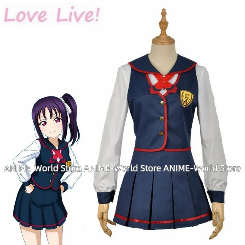 LoveLive Sunshine !! Saint Snow Kazuno Sarah School Uniforma Sailor Suit Tops Tops Outfit Anime Prispôsobte kostýmy Cosplay Cosplay