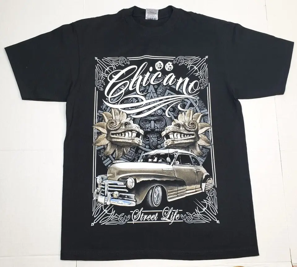 Lowrider Tričko Chicano Street Life Urban Streetwear Pánske 100% bavlnené tričko Nové