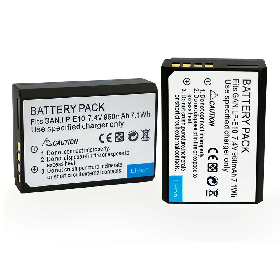 LP-E10 LPE10 Batéria pre fotoaparát Canon Kiss X50 X70 X80 X90, EOS Rebe T3 T6 T7, EOS 1100D 1200D 1300D 1500D 2000D 2300MAH 7,4 V.