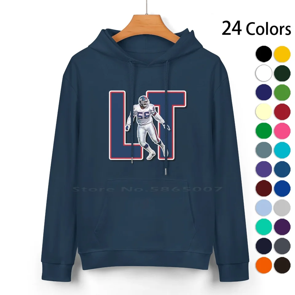 LT: Lawrence Taylor Pure Cotton Hoodie Sweater 24 Colors Lawrence Taylor Lt New York Futbalová futbal futbal 80. rokov