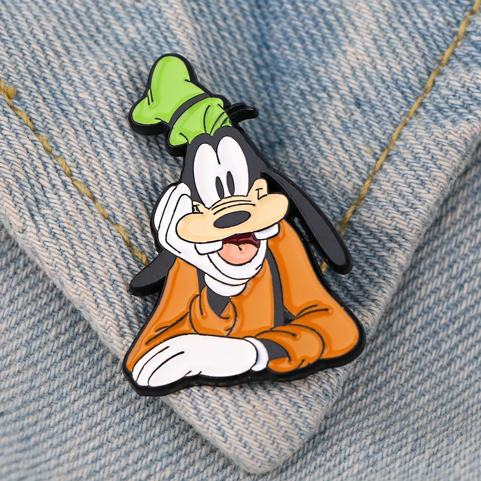 LT1160 Goofy anime roztomilé smaltované špendlíky na odznaky na odevy na batohovom klope PIN Darce Darčeky pre priateľov