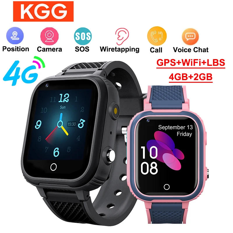LT21 SMART WATCH DETS 4G GPS WiFi Videohovor SOS IP67 nepremokavé dieťa Smartwatch Camera Monitor Tracker Location Telefón hodinky