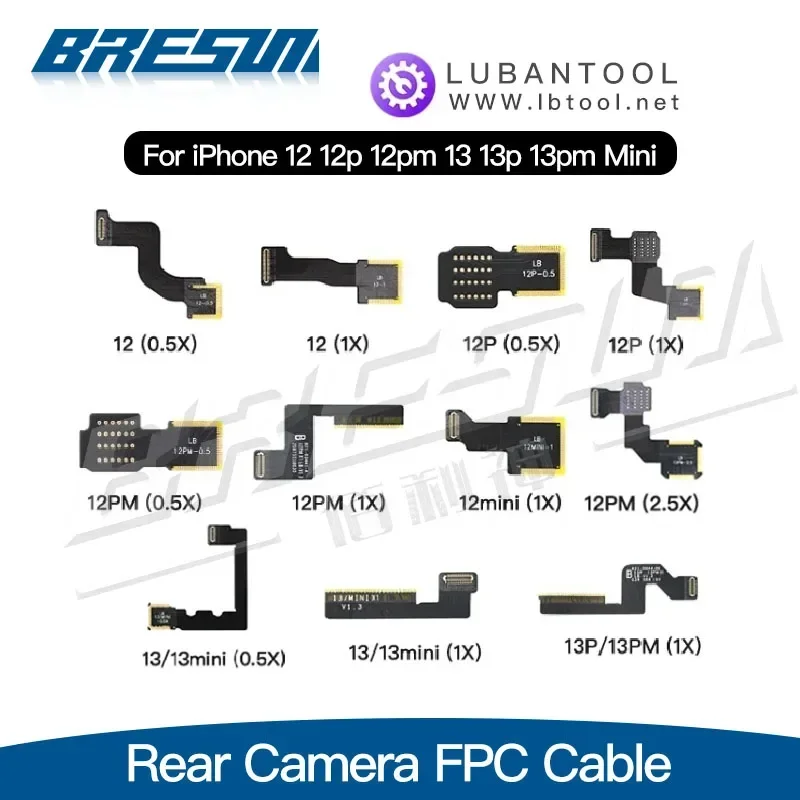 Lubánsky zadný fotoaparát prázdny kábel FPC pre 12 13 Pro Max Mini Mini Zadná kamera Výmena spájkovania Opravy Flex Phone Wholesale