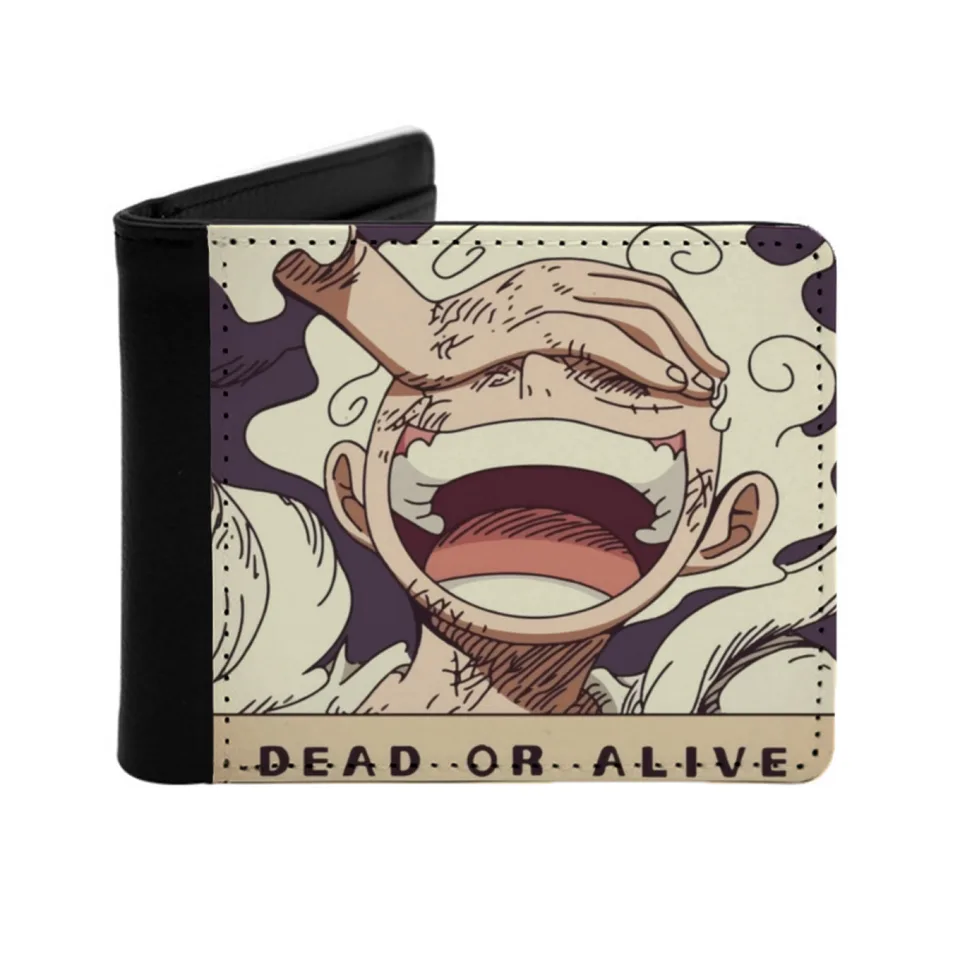 Luffy Gear 5 Bounty Joyboy Men módne peňaženky Krátke kabelky Karty ID držiteľ peňazí peňaženka Anime Luffy Gear 5 Bounty Joyboy Luffy