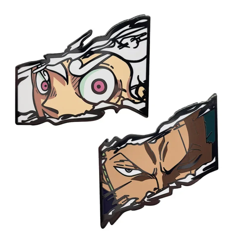 Luffy Zoro Adventure Pin - Pirátska posádka Kovová brošňa, manga anime znak