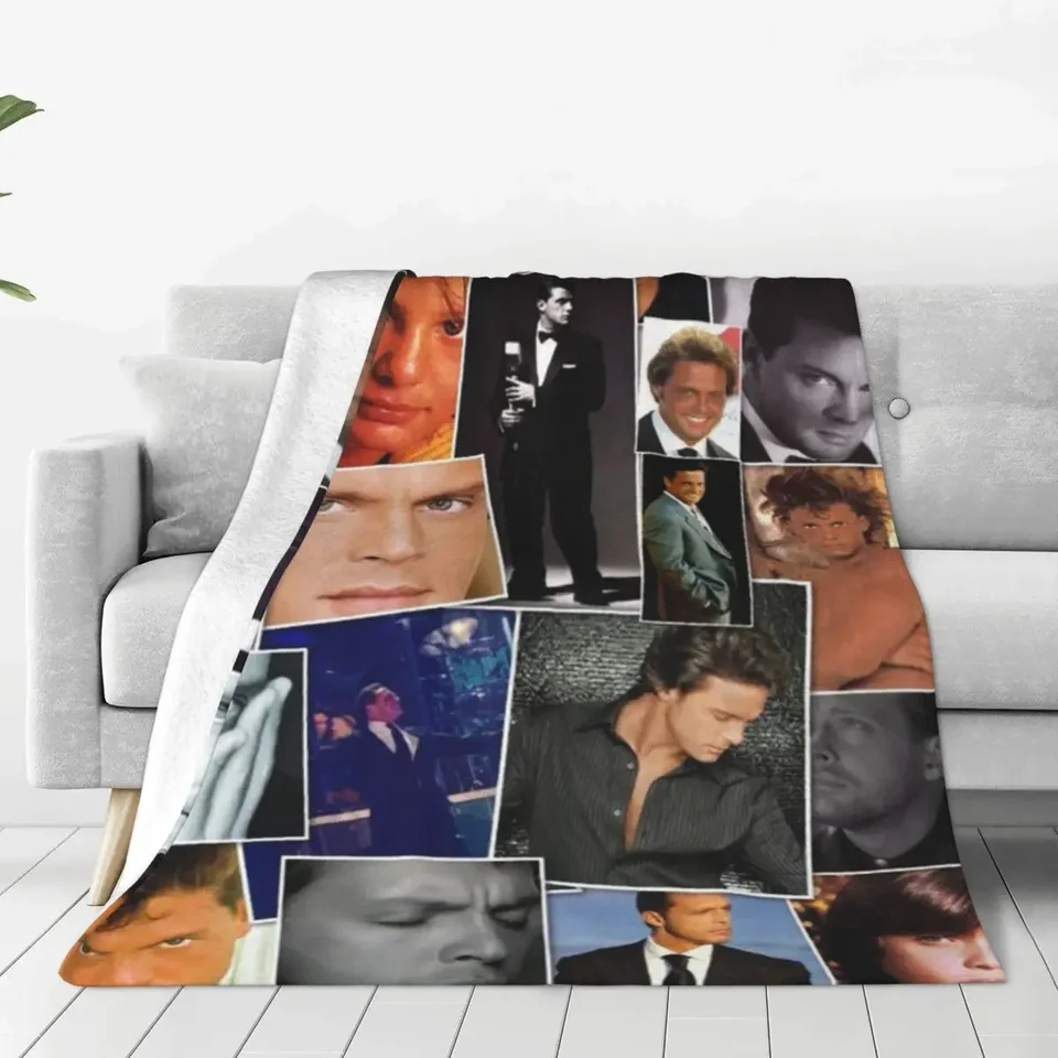 Luis Miguel Plaid prikrývky Sofa Cover Fleece Textile Decor Singer Super Cool Soft Soft Hrow prikrývky pre koberec s automobilmi