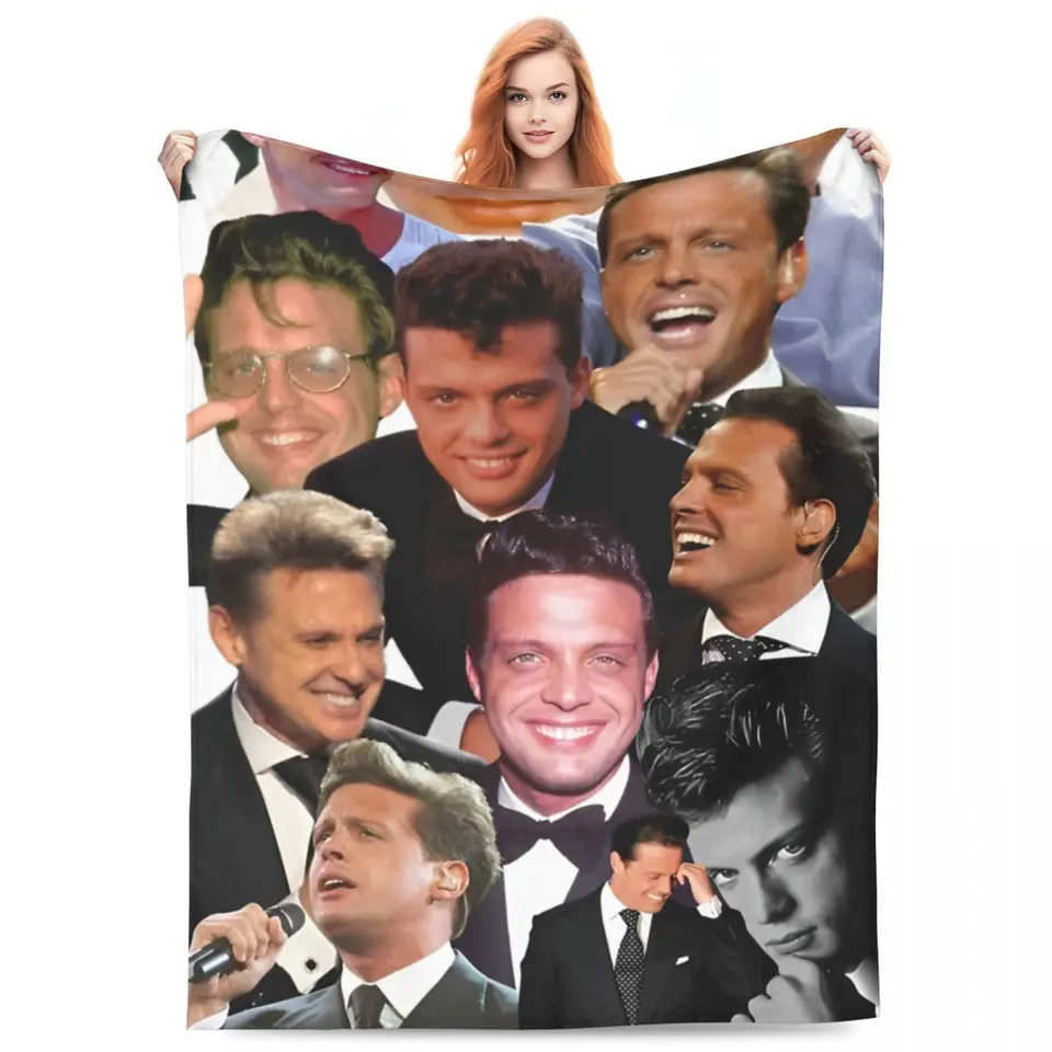 Luis Miguel spevák prikrývka flanel dekorácie Prenosné ľahké tenké prikrývky pre posteľ Travel Bedding hody
