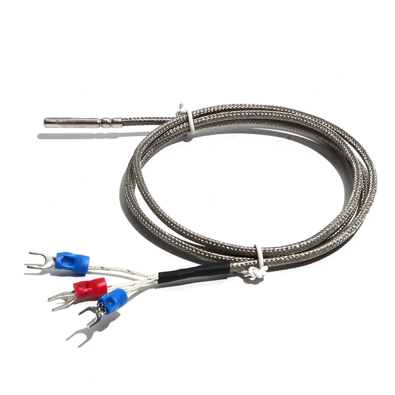 Lujinxun PT100 Precízny tepelný odpor vysokej teploty, ktorý vznikajú valcujúci SORPORPPORPPORPOPTHRED Shielded Wire Sensor sondy