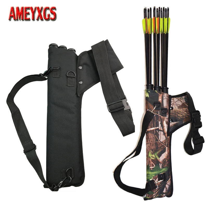 Lukostreľba 3 Šípka na trubicu Oxford Handrička Archery Bag nastaviteľný opasok pre pravú ruku Lon Hunting Arrow Shooting Purchory