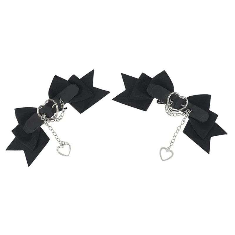 Luky na vlasy klip na vlasy Punk vlasy luky barettes y2k Bowknot Hairpin 449b