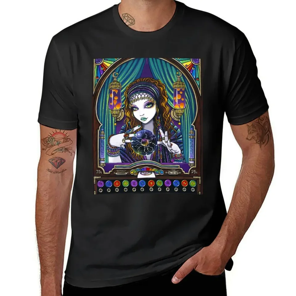 Lumina Gypsy Seer Celestial Astrollogy Fortune Teller stroj tričko Anime tričko muži Grafické tričká