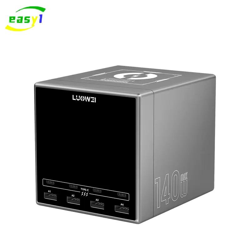 Luowei 140W Maximálny výstup super rýchly nabíjanie podpory PD3.0 Protokol Wireless nabíjačku pre opravu nabíjacej stanice USB
