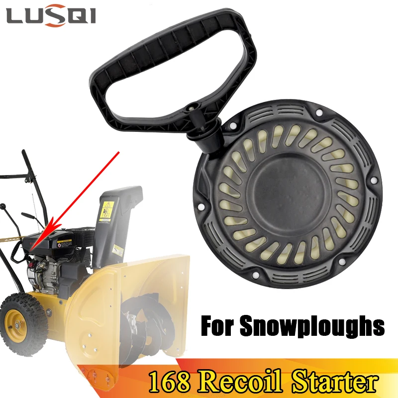 LUSQI 168 PULL RADING TAKTORY Vyrábané pre benzín 168f 170f Snow Sweeper Blower Engine Ext