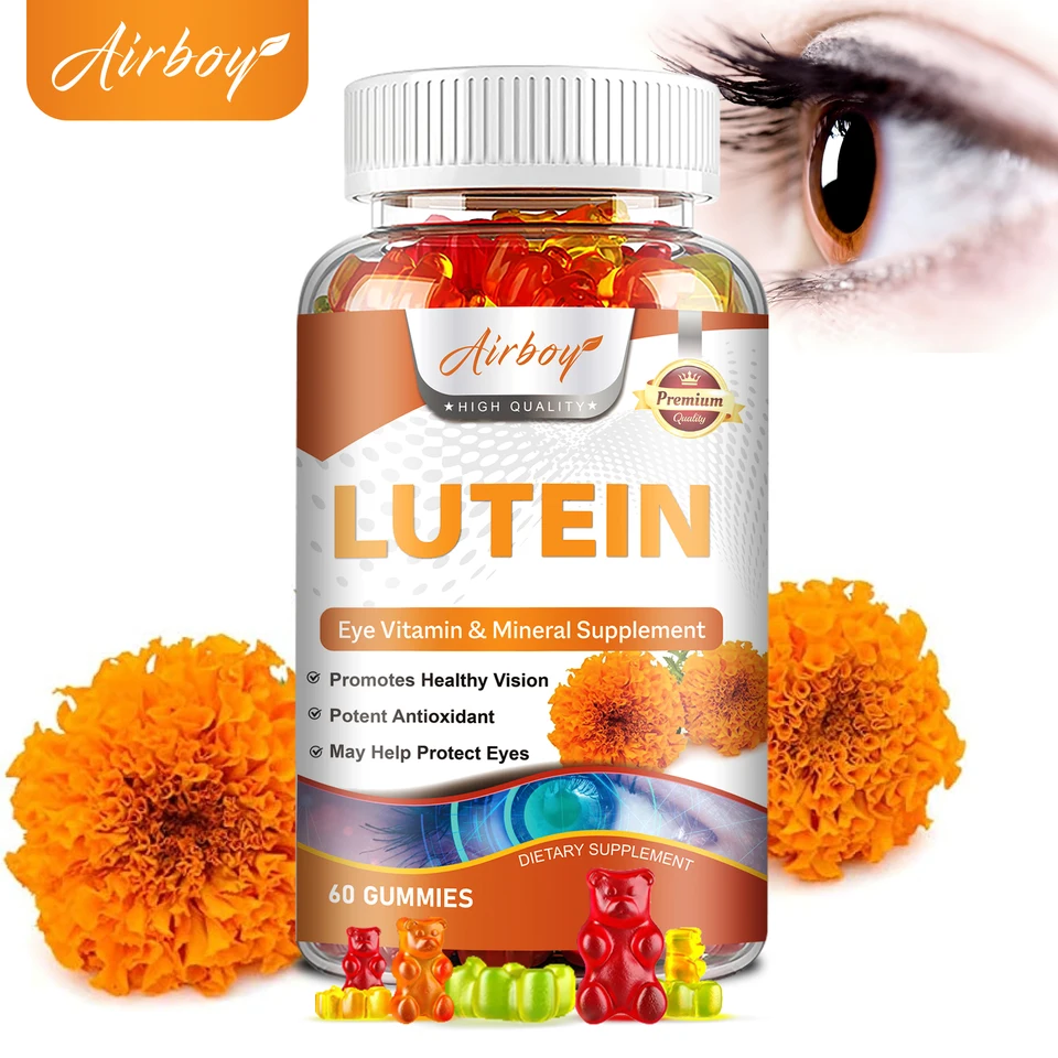 Lutein Gummies - so zeaxanthinom - chráňte zrak, zmierňuje vizuálnu únavu a podporujte jasné videnie - 60 Gummies