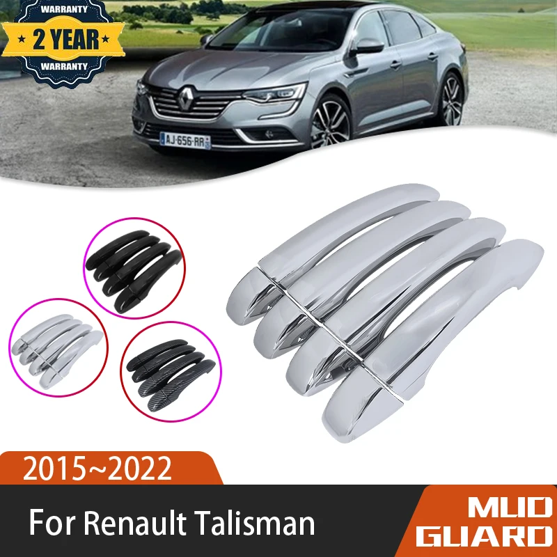 Luxuriou Chrome Exterior Dvere Cover Cover For Renault Talisman Samsung SM6 2015 ~ 2022 2016 2017 2018 CAR ACOPSORY STYLING