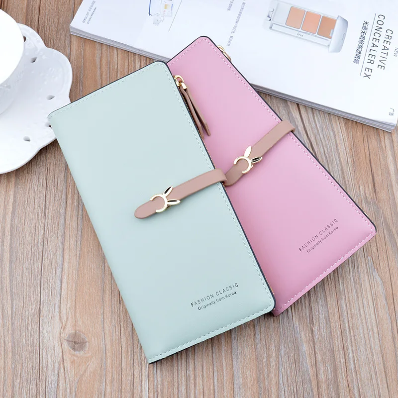 Luxusná dlhá dámska taška Nová módna štíhla peňaženka Ženy Clutch Dámske držiak Držiteľ dievčenských dievčat Coin