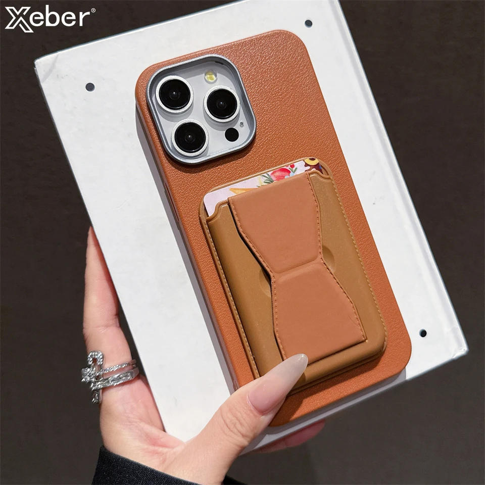 Luxusná kože PU Wallet Card Slots Bag Skladacie puzdro pre iPhone 16 11 12 13 14 15 Pro Max Plus xr x xs pokožka pokožky