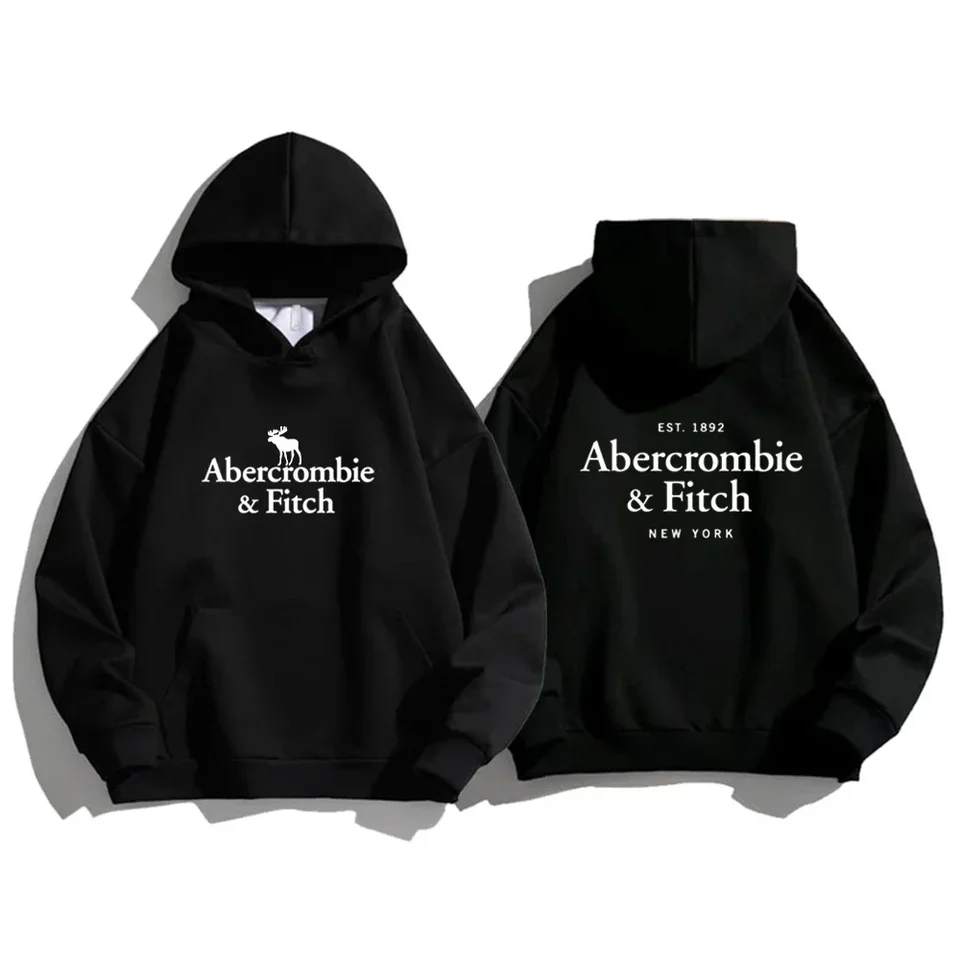 Luxusná prémiová dámska mikina Abercrombie Brand Mikina mikiny Hooddy Harajuku tlačená bavlna plus veľkosť dámsky sveter