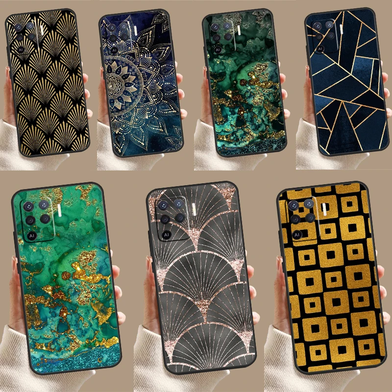 Luxusná zlatá fóliová fólia pre Oppo A78 A98 A58 A54 A74 A94 A76 A96 A5 A9 A52 A72 A77 A79 A53S A57S A57S A15 A16 A16 A16
