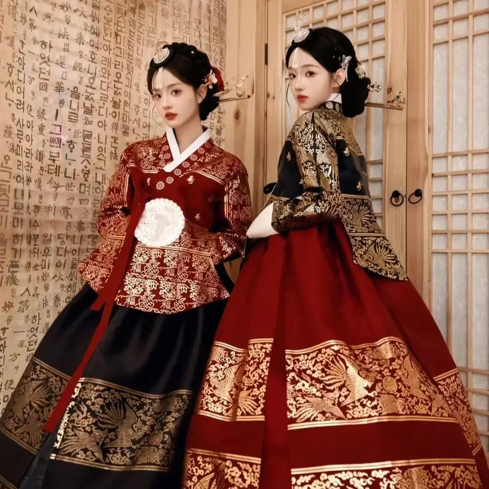 Luxusné hanbok Photography Svadobné večere podujatia Palace Kórejský tradičný kostým pre ženy Cosplay oblečenie