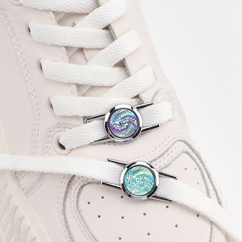 Luxusné hmlové drahokamy Shoelaces Charms Diamond Shoe Charms Buckle Shoelace dekorácie tenisky pre AF1 súpravy topánky doplnky