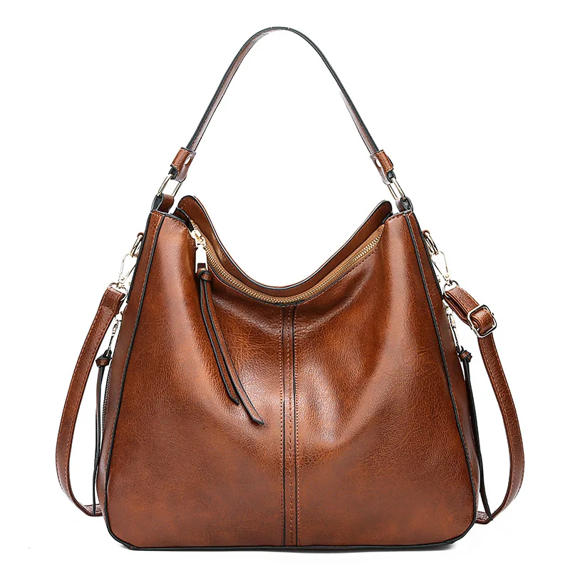 Luxusné kabelky Dámske tašky Dizajnérske kožené tašky pre ženy 2023 Hobos Europe Crossbody Bag Ladies Vintage Slávna značka Sac