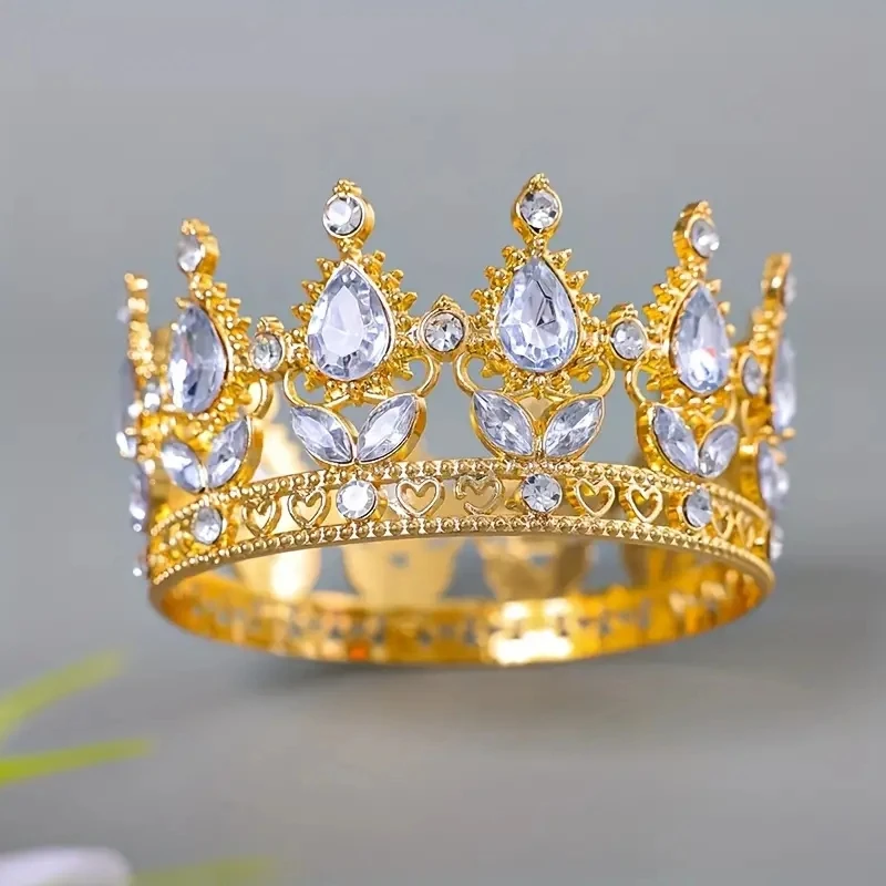 Luxusné koruny barokového štýlu pre ženy Elegantné kamienka Kombenety vinobranie kráľovské poklesy hlavy Elegantné sprievodné nevesty Koruny