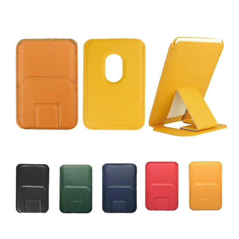 Luxusné kožené puzdro na telefón Magnetické karty pre iPhone 12 13 14 15 15 15 15 Magsafe Bank Card ID Card Cover Puzdro Puzdro Anti Lost