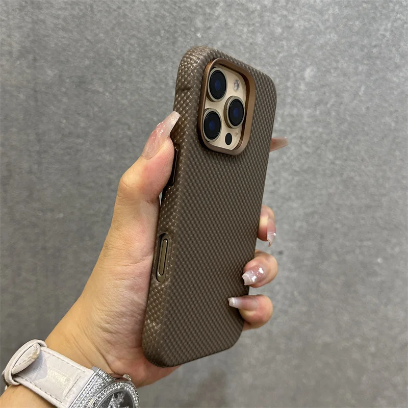 Luxusné kožené puzdro proti pádu PU pre iPhone 16 15 14 13 15 Pro Max pre Magsafe Wireless Case Case Case Case Case Zliatiny Zadný kryt