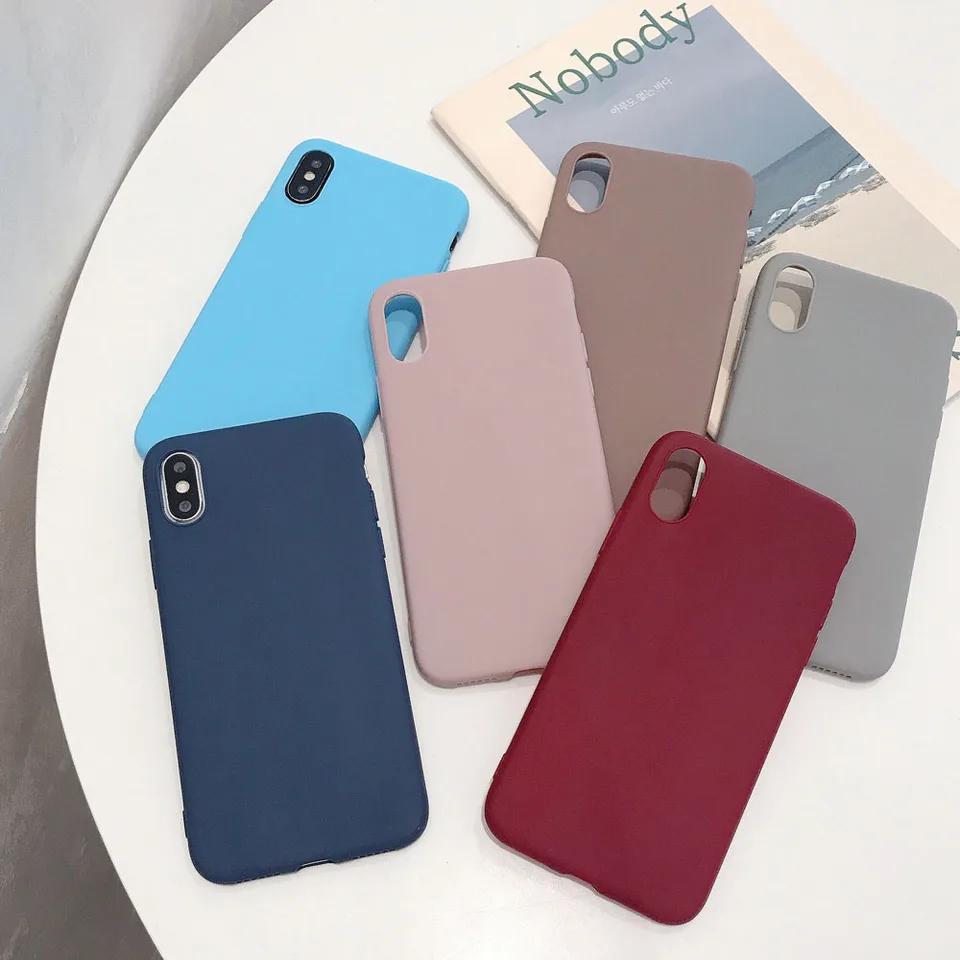 Luxusné matné cukrovinky Silikónové puzdro pre iPhone xs max xr x puzdro pre iPhonex xsxr xs max
